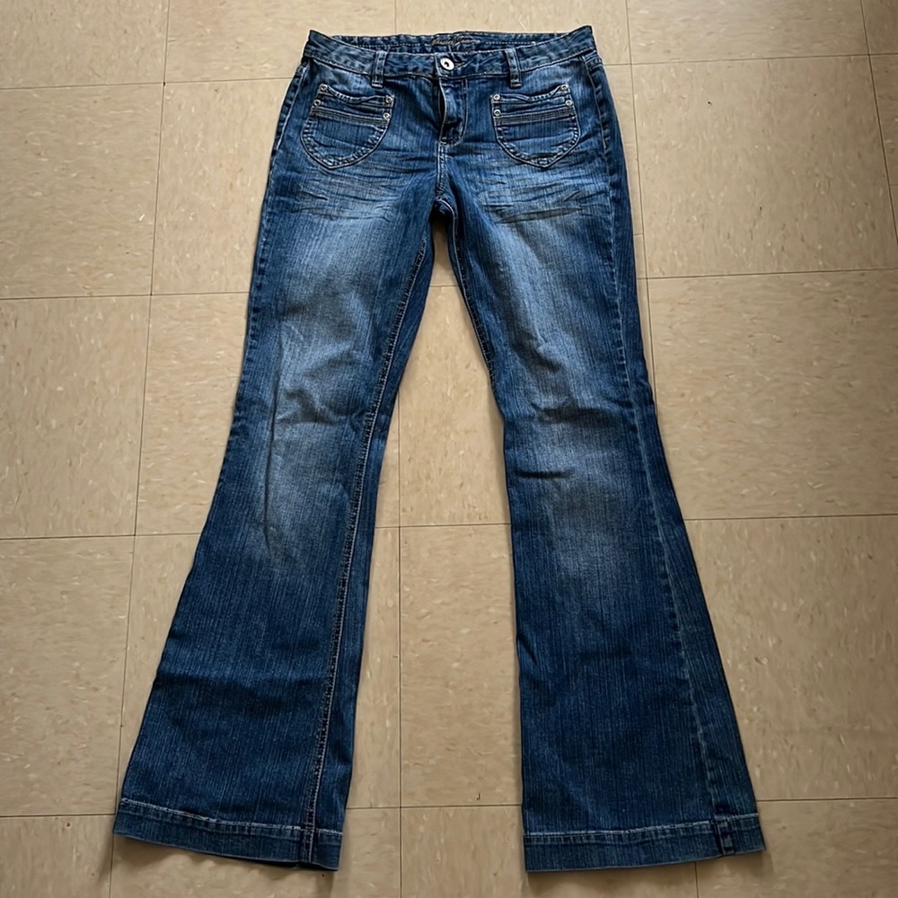 Y2K low rise flare jeans